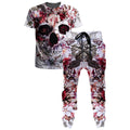 Floral Skull T-Shirt and Joggers Combo
