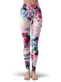 Pink Floral Leggings