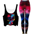 Skull 49 Crop Top and Leggings Combo