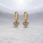 Pendiente Aros Corazon