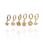 Pendientes Oceania (Dorado)