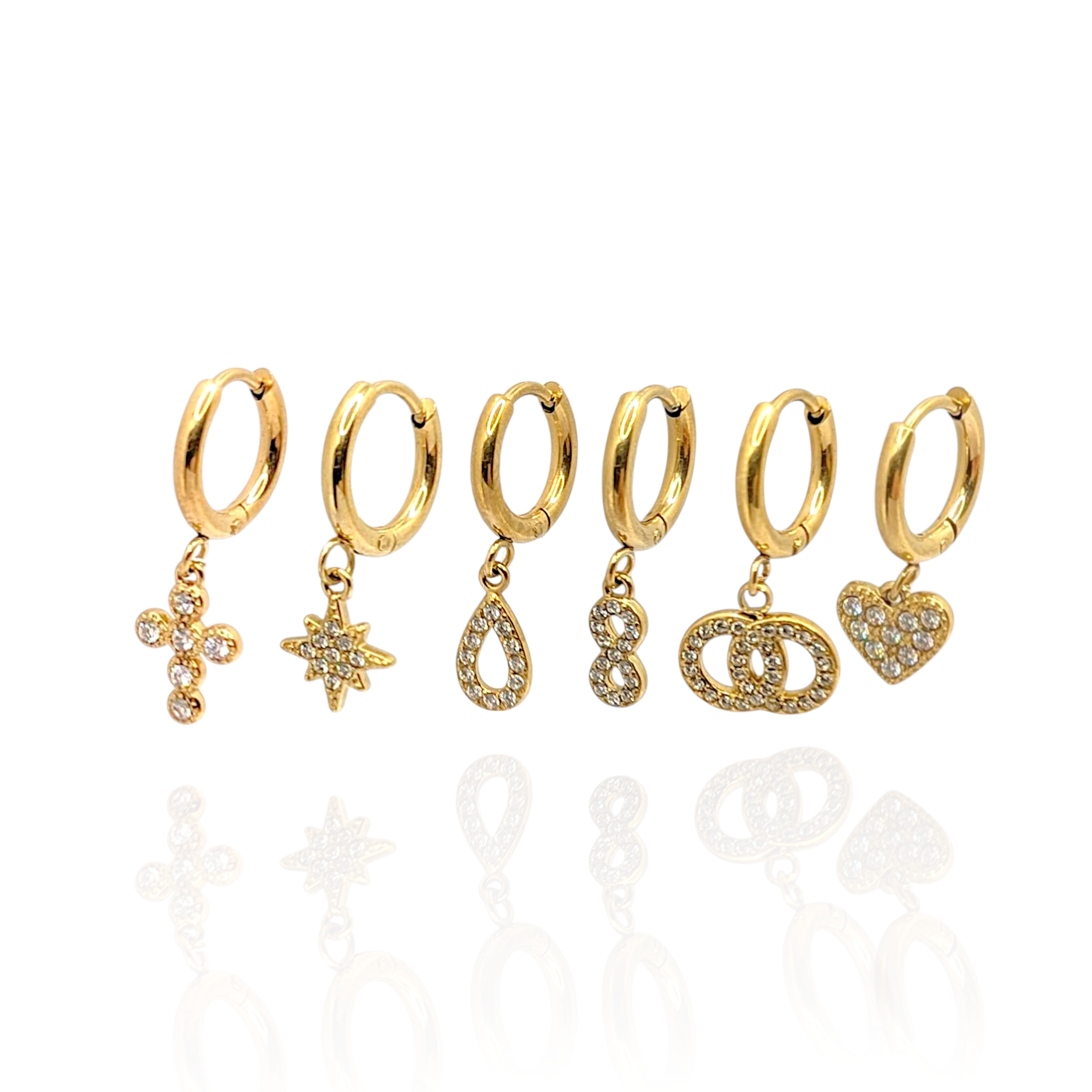 Pendientes Siman (Dorado)