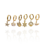 Pendientes Oceania (Dorado)