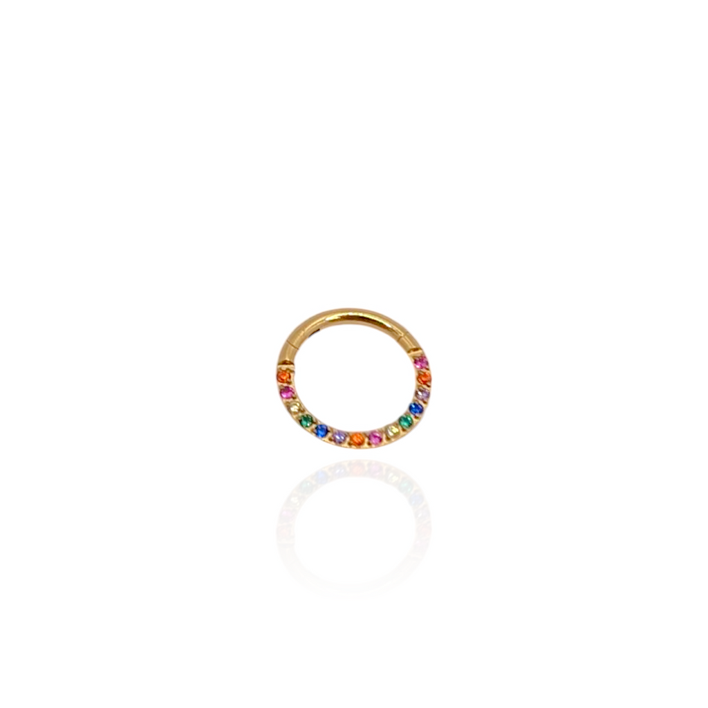 Pendiente Piercing Aros Iris