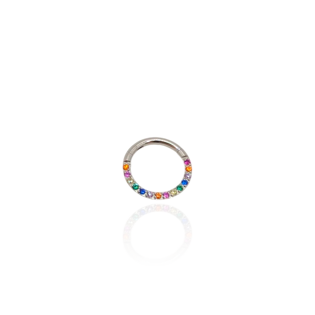 Pendiente Piercing Aros Iris