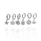 Pendientes Oceania (Plateado)