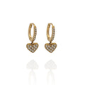 Pendiente Aros Corazon