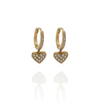 Pendiente Aros Corazon