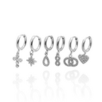 Pendientes Siman (Plateado)