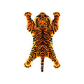 Roaring Tiger Hand-Tufted Wool Accent Rug