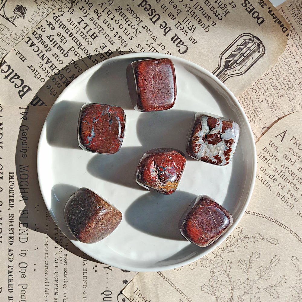 Rodado Grande de Jaspe Sardo - Edición Imperfecta