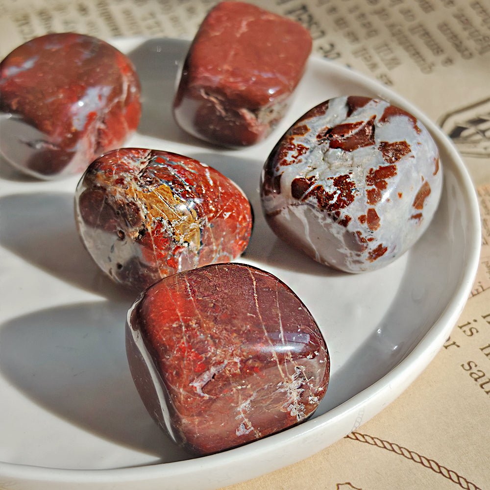 Rodado Grande de Jaspe Sardo - Edición Imperfecta