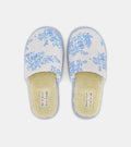 Quilted Slipper / Roller Rabbit x Hill House Blue Sherwood Forest Monkey   By Hill House Home
