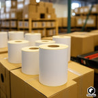 1000 Etiquetas Térmicas 10x15 cm (4x6') en Rollo Adhesivas para Mensajerias | Pack de 1000 pegatinas (4 rollos de 250)