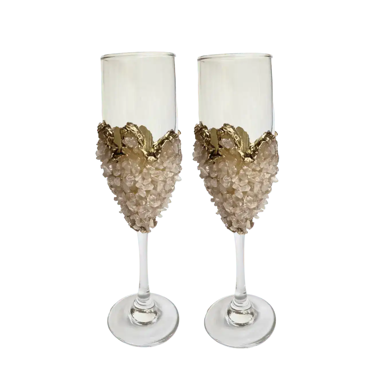 Rose Quartz Champagne Glass - Set of 2