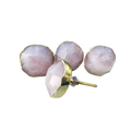 Rose Quartz Classic Dresser Cabinet Handle Knobs - Set of 4