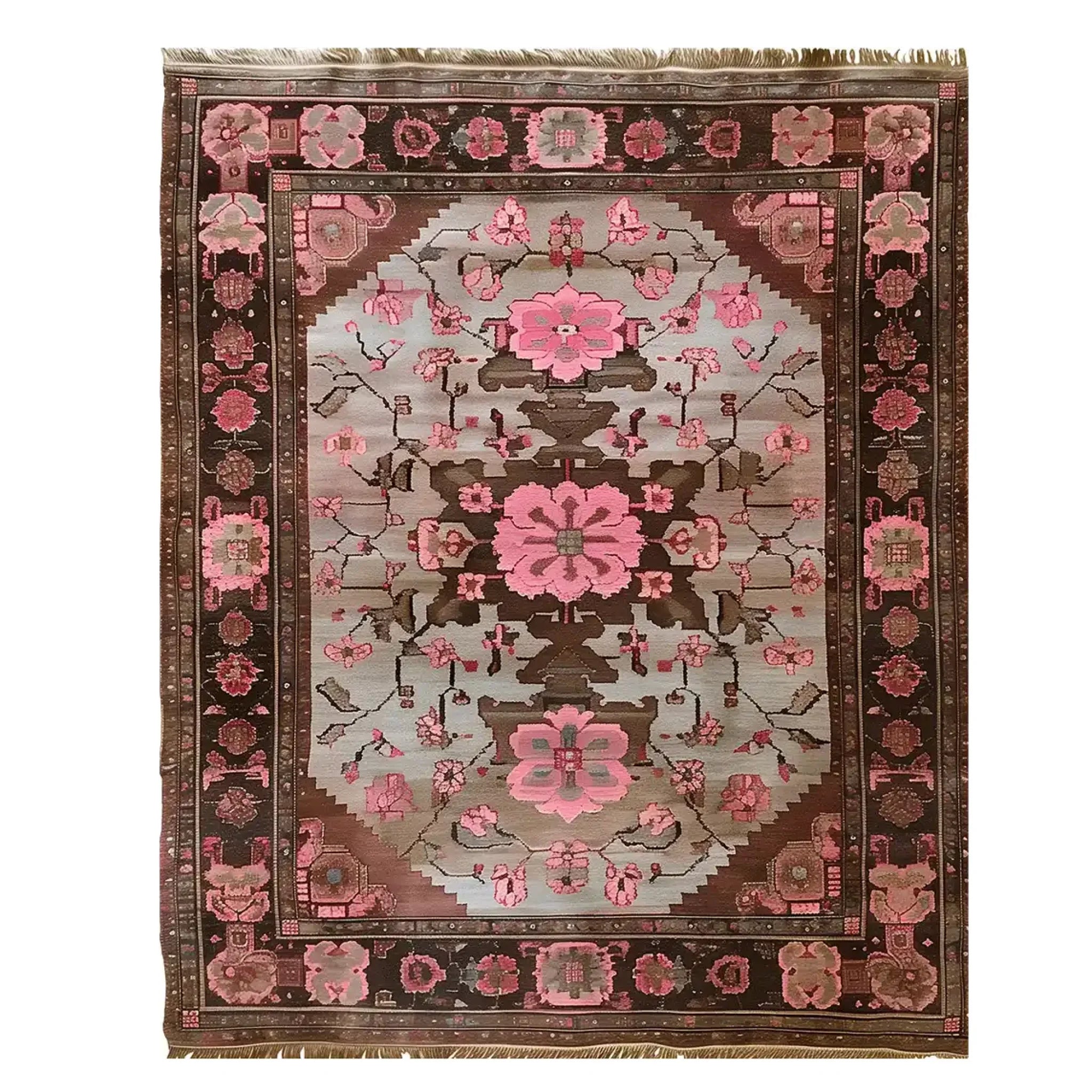 Rosé Reverie Knotted Wool Rug