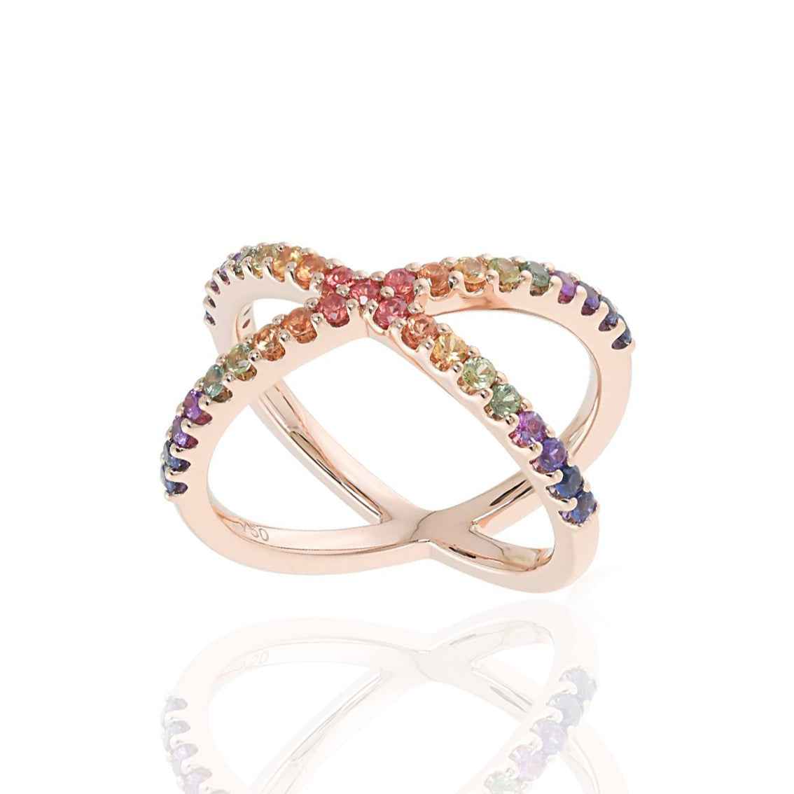 KATIA Classic Rainbow Sapphire Ring By ALINKA Fine Jewellery