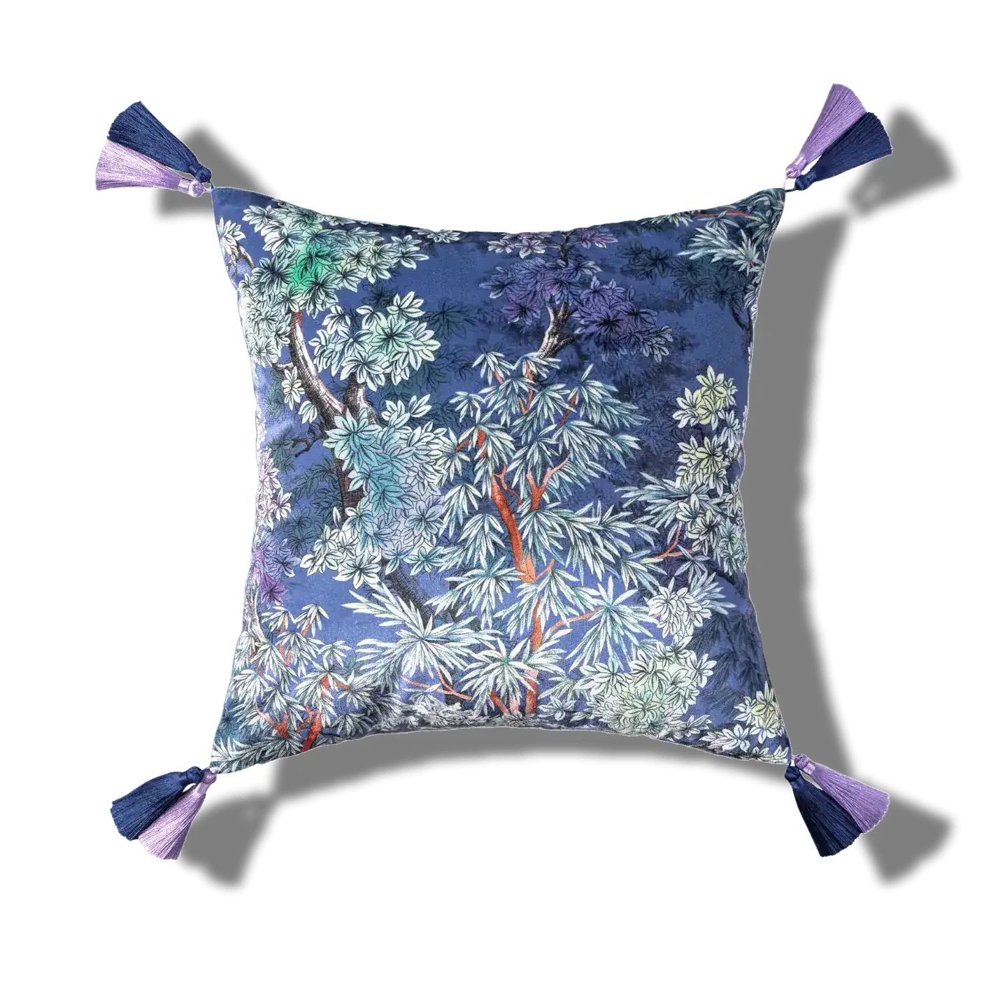 Royal Oriental Garden Jacquard Throw Pillow Cover