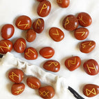 Runas Vikingas de Jaspe Rojo