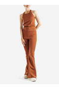 Rick Owens Stretch Knit Trousers — Bronze