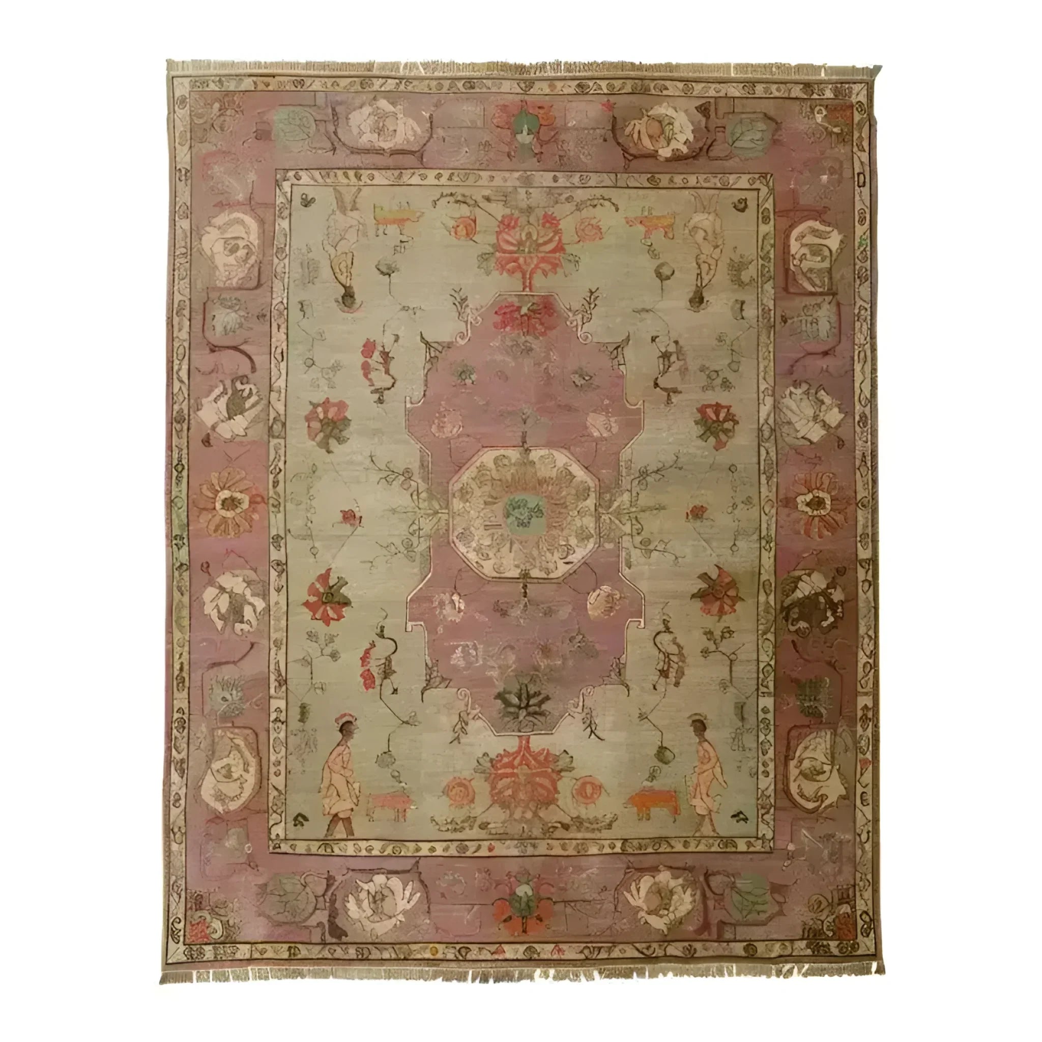 Rustic Heritage Hand Knotted Area Rug