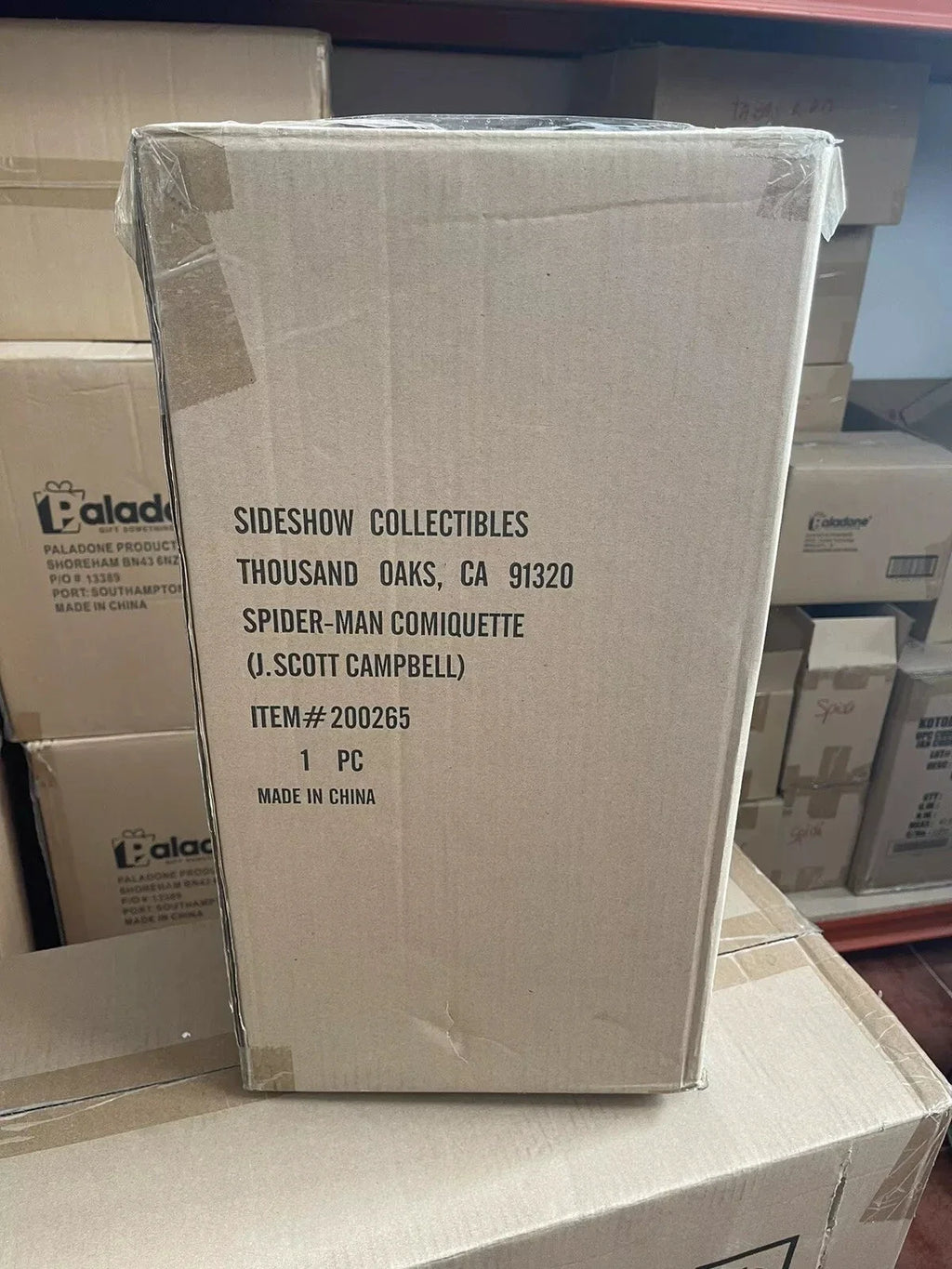 SIDESHOW: SPIDER-MAN DARK BLUE SUIT STATUE (SCOTT CAMPBELL COLLECTION)