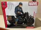 GENTLE GIANT CAPTAIN AMERICA ON MOTORCYCLE STATUE , 28CM