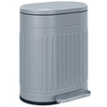 20L Fingerprint Proof Kitchen Bin with Foot Pedal & Removable Inner Bucket, Grey