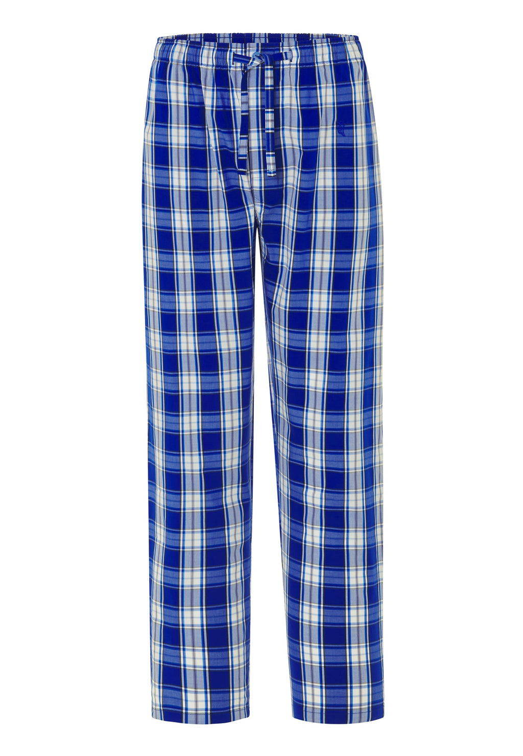 Pantalón Pijama Hombre Largo Algodón Popelín Cuadros - Azul 8911_37