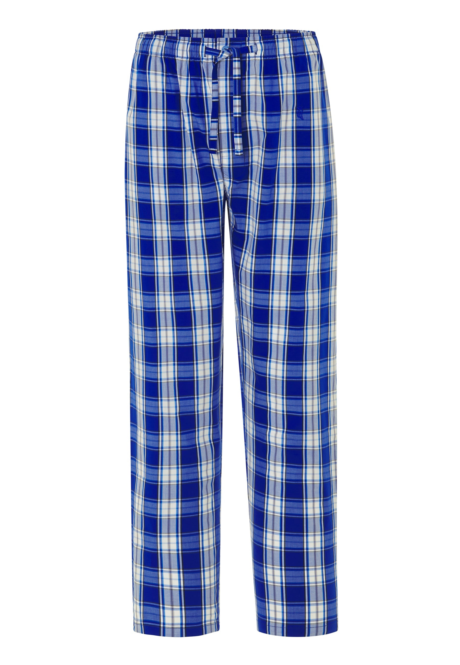 Pantalón Pijama Hombre Largo Algodón Popelín Cuadros - Azul 8911_37