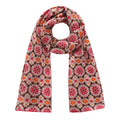 Sacred Geometry Pink Silk Scarf Mashrabia V1