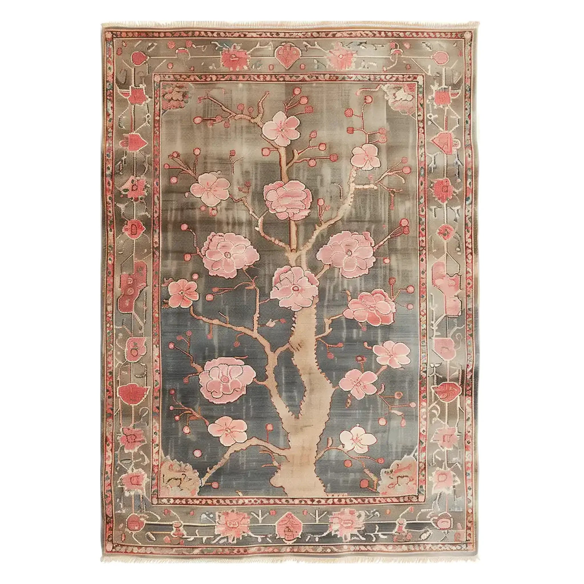 Sakura Serenity Knotted Wool Rug