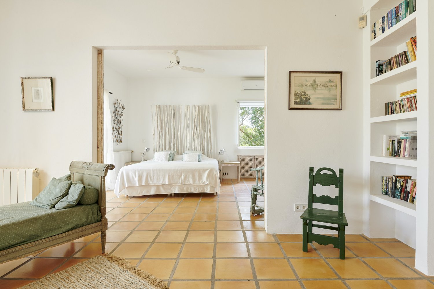 Charming Hidden Paradise Ibiza Villa with a Beautiful Lush Garden and Cozy Kitchen in San Antonio