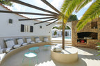 Charming Hidden Paradise Ibiza Villa with a Beautiful Lush Garden and Cozy Kitchen in San Antonio