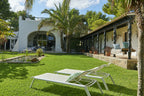 Charming Hidden Paradise Ibiza Villa with a Beautiful Lush Garden and Cozy Kitchen in San Antonio