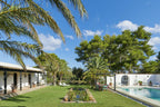 Charming Hidden Paradise Ibiza Villa with a Beautiful Lush Garden and Cozy Kitchen in San Antonio