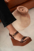SANDALIA ELEGANTE SPORT | MARRON