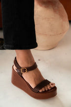 SANDALIA ELEGANTE SPORT | MARRON
