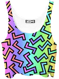 80s Rainbow Crop Top