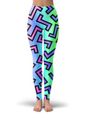 80s Rainbow Leggings