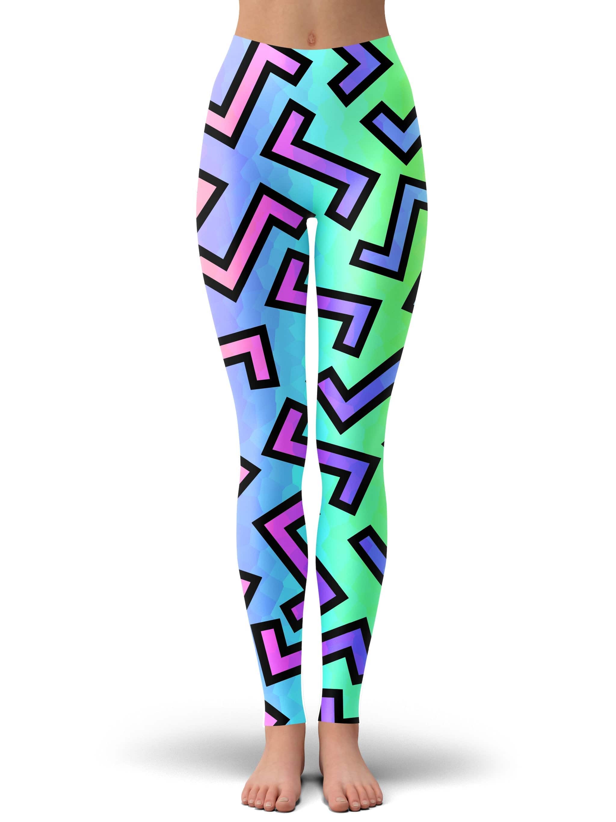 80s Rainbow Leggings