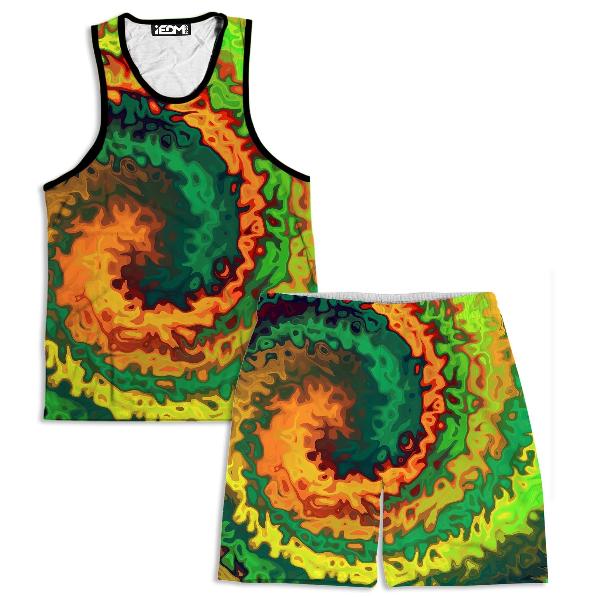 Abstract Rotation Tank and Shorts Combo