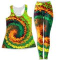 Abstract Rotation Women's Tank and Leggings Combo