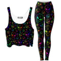 Alien Invasion Crop Top and Leggings Combo