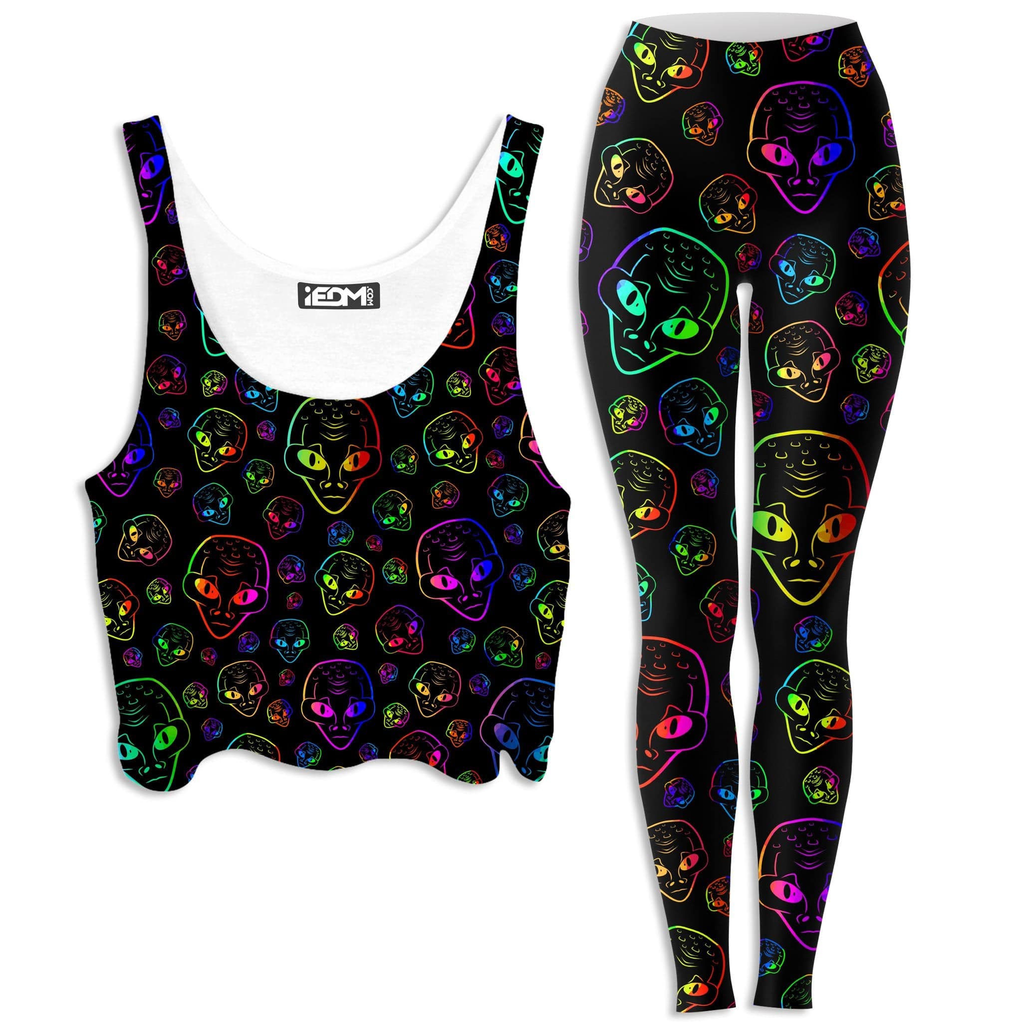 Alien Invasion Crop Top and Leggings Combo