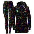 Alien Invasion Hoodie Dress and Leggings Combo
