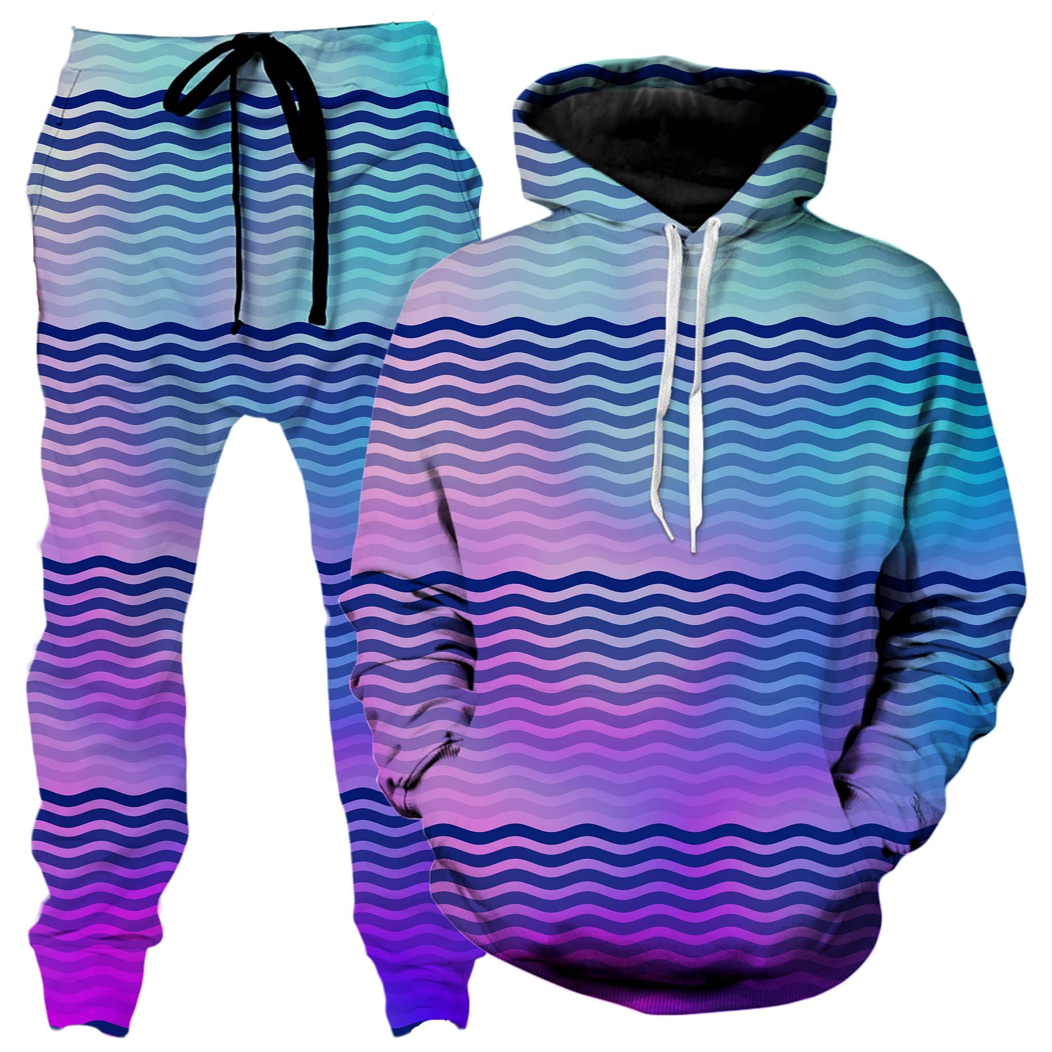 Beach Waves Hoodie and Joggers Combo