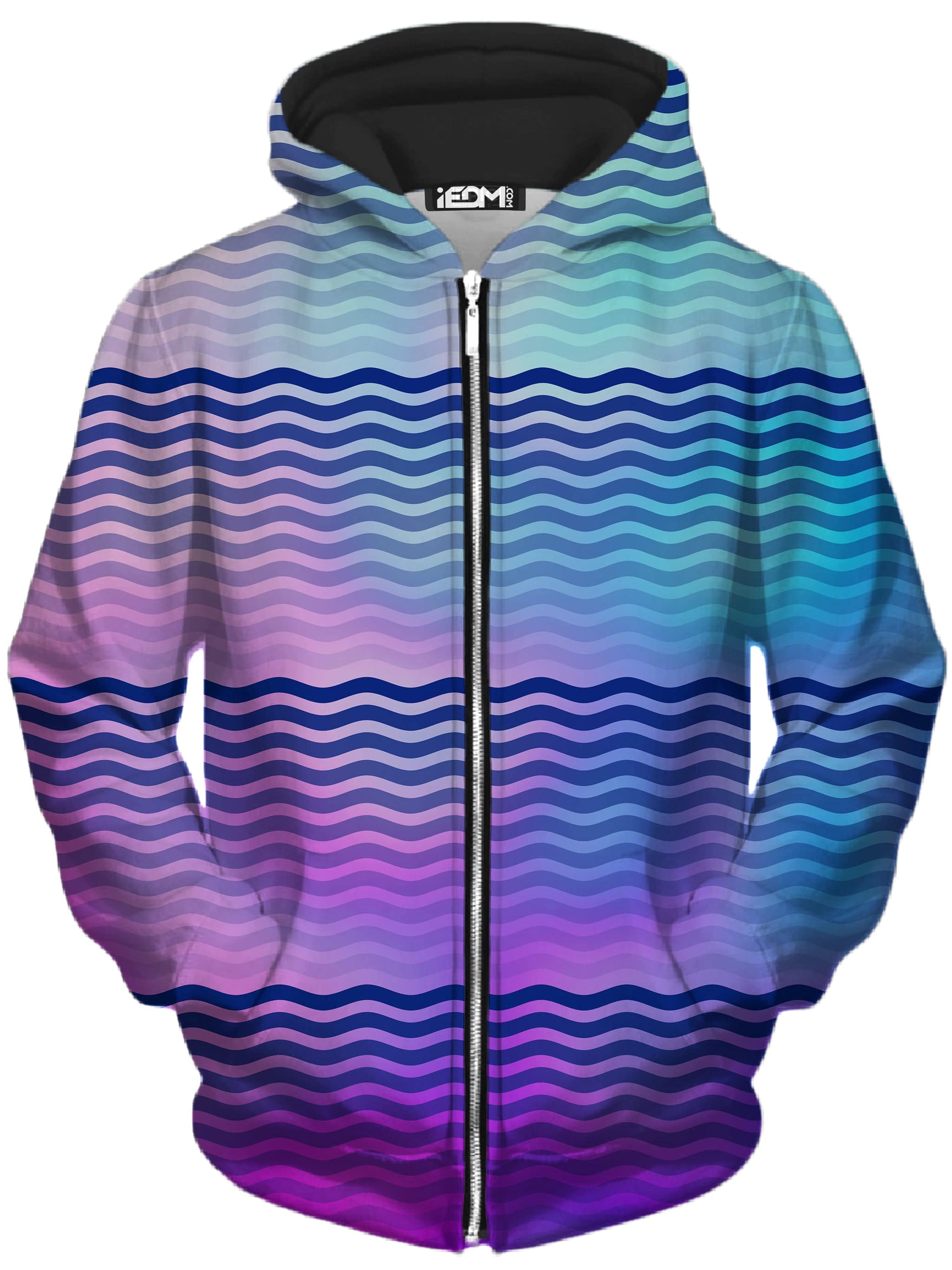 Beach Waves Unisex Zip-Up Hoodie