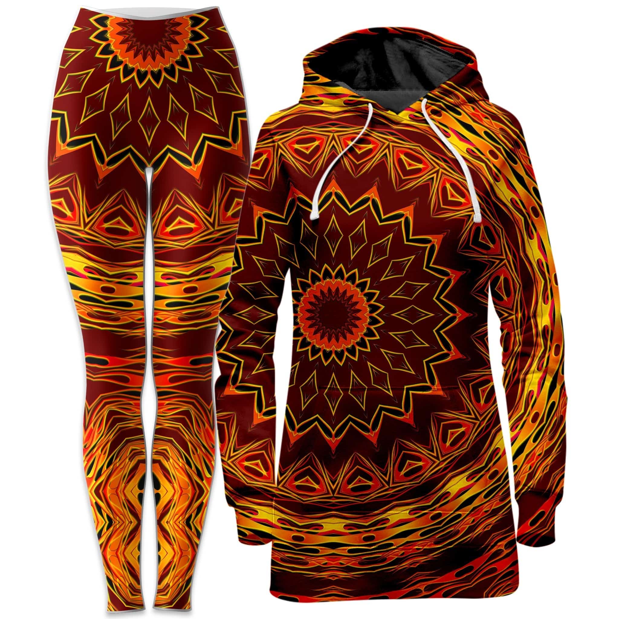 Chain Reaction Hoodie Dress and Leggings Combo